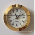 Custom Japan Quartz Clock Insert Gold Plated Mini Clocks 65mm